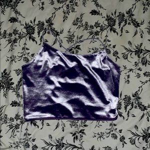 Velvet crop top